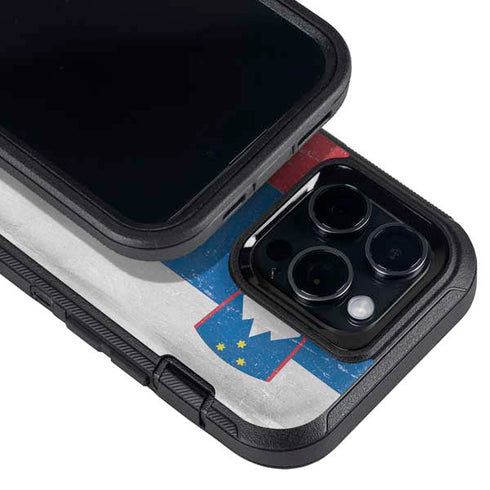 Slovenia Flag Distressed Otterbox Defender iPhone Skin